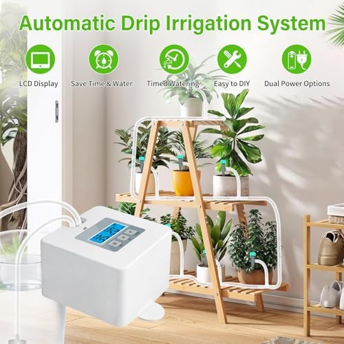 Automatic Plant Watering System for Small Indoor Plants, Programmable Drip Irrigation Kit for Up to 10 Pots, Self Watering System for Home & Balcony (Indoor Use Only) - Image 2