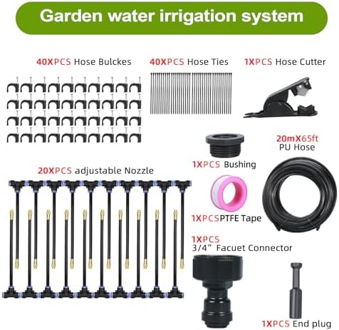 Drip Irrigation System with Nozzle Adjustable Sprinkler Head - Image 4