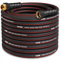 Heavy Duty Garden Hose 75ft, NON-EXPANDABLE Flexible Water Hose, Kink Resistant Lightweight Hybrid Hose, Leakproof Hose Male to Female Fittings by EOOIOGARDEN