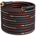 Heavy Duty Garden Hose 75ft, NON-EXPANDABLE Flexible Water Hose, Kink Resistant Lightweight Hybrid Hose, Leakproof Hose Male to Female Fittings by EOOIOGARDEN