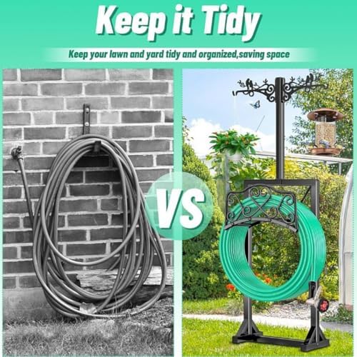 Hose Holder For Outside, Freestanding Garden Rack - Image 4