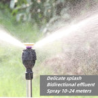 Rotating Tripod Sprinkler, Rotating Tripod Sprinkler 360, 360 Degree Rotating Tripod Sprinkler Large Coverage, Rotating Tripod Sprinkler for Lawn Garden Yard - Image 2