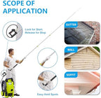 24 FT Telescoping Pressure Washer Wand Extension, Aluminum Power Washer Extension Wand with Turbo Nozzle, 5 Nozzle Tips, 2 Adapters, Harness, Gutter Cleaning Tools from The Ground - Image 7