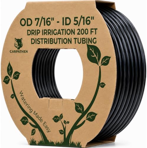 CARPATHEN 5/16" Irrigation Tubing Parts for Drip Irrigation Watering System by Carpathen-ExpertIrrigationsforNourishingGardens