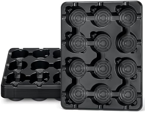 homenote 10 Pack 12 Cell Reusable Seed Starting Trays for 4 Inch Planters by HOMENOTE