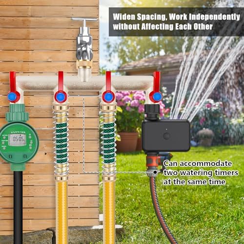 Upgraded Brass Garden Hose Splitter 4 Way Heavy Duty with Extension Handle - Image 5
