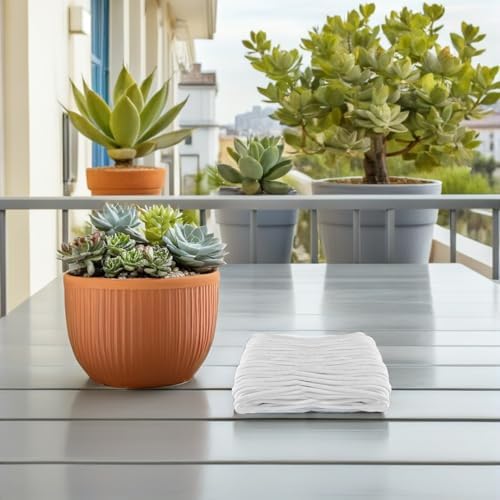 UKCOCO Self Watering Cotton Wick Rope for Potted Plants Indoor Outdoor 6mm Diameter 50m Absorbent Plant Watering Cord for Automatic Irrigation and Hydroponic Gardening - Image 4