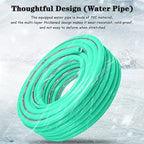 Hose Reel Cart Garden Hose Reels for Outside Retractable Handheld Outdoor Hose Reels, Hand Crank Hose Organiser, Compact Portable Hose Cart, with Water Gun (A Hose Cart+15+5m Pipe) - Image 5