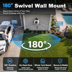 Retractable Hose Reel Wall Mount Auto Rewind with Nozzle - Image 4