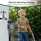 Programmable Water Timer for Garden Hose with Auto/Manual Modes for Outdoor Lawn Sprinklers, Scheduled Digital Irrigation System with Single Outlet - Image 2