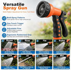 Retractable Hose Reel Wall Mount Auto Rewind with Nozzle - Image 5