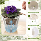 Ziliny 10 Pcs 4.92 Inch Self Watering Planters with Water Indicator - Image 3