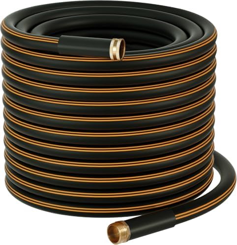 Atlantic Garden Hose 200 ft Black 5/8" Heavy Duty Water Hose Extension by Atlantic