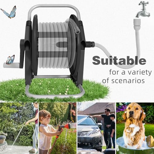 Garden Water Hose Reel,Holds 50-60 Ft of 5/8" Hose - Image 5