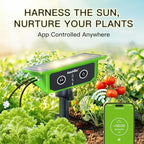 RainPoint WiFi Solar Drip Irrigation System, Smart Automatic Plant Watering Kit with App Control, Solar & USB-C, Tap-Free Watering System for Balcony, Backyard & Container Garden Plants, 10-15 Plants - Image 2
