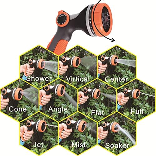 Garden Hose Nozzle Sprayer, Handheld Water Hose Nozzle Sprayer, High Pressure Garden Sprayer for Watering Plants Lawns - Image 2