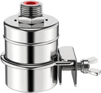 304 Stainless Steel Float Valve, 1/2" 3/4" 1" Auto Shut Off Mini Float Valve+Fixing Clamp, Stainless Steel Fully Automatic Water Level Control Float Valve, With Narrow Edge Clamp (Size : 1 inch) by Unknown