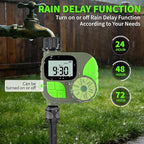 Sprinkler Timer for Garden Hose - Irrigation Timer for Outdoor Faucet, Automatic Programmable Watering Irrigation with Rain Delay/Manual Mode, Watering System Drip Irrigation for Yard Lawn Pool - Image 4