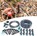 ZJchao Drip Irrigation Sprinkler System with 32.8ft Tubing and Adjustable Nozzle Emitters for Garden Lawn Greenhouse Patio - Image 4