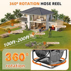 SPECILITE Garden Water Hose Reel, 100-200FT Capacity for Yard, Farm & Ranch - Image 2