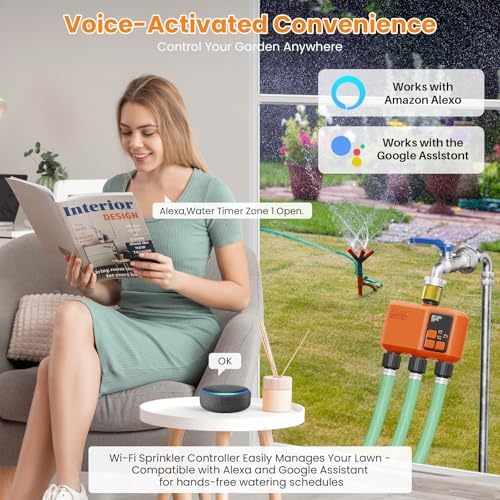 Smart WiFi Sprinkler Timer 3 Zone, Water Timer for Garden Hose Irrigation - Image 3