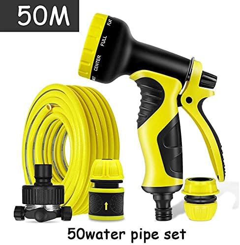Garden Spray Nozzle High Pressure 1/2" Water Pipe Expandable Garden Hose Spray Guns Garden Hose (10M-100M Water Pipe Set) (Color : 50m Water Pipe Set) - Image 2