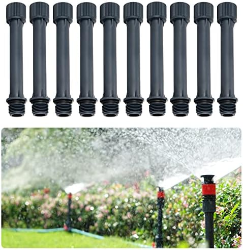 Eden 98063 Multi-Adjustable Flex Design Above Ground Irrigation Garden Sprinkler System, Sprinkler & Hose, DIY Plant Watering Set & 99999 Sprinkler Extensions 5 inches, 10 pc Set - Image 7