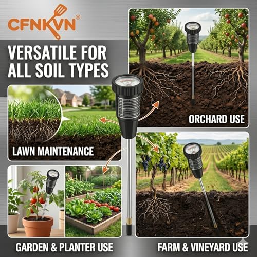 Soil pH & Moisture Meter, 295mm Long Probe Self-Powered - Image 2
