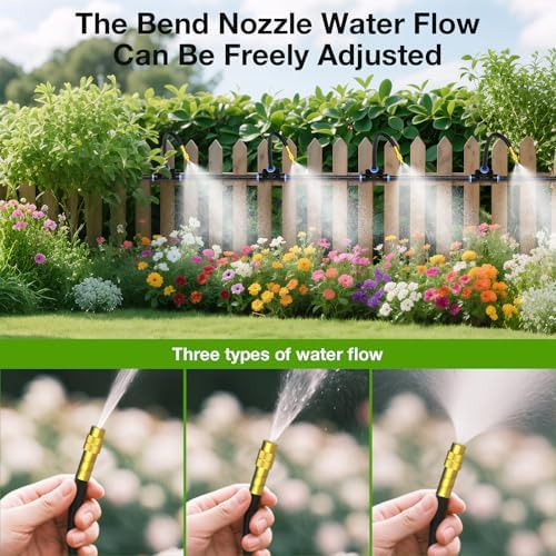 MIXC 1/4" 100Ft Drip Irrigation System with Rechargeable 2-Zone Water Timer - Image 5