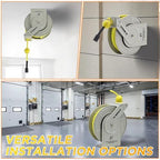 M MINGLE 1/4"×60ft Retractable Pressure Washer Hose Reel, 3600 PSI - Image 2
