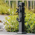 Vertical Garden Water Column, Outdoor Faucet with Double Outlet and Spray Gun, Decorative Water Fountain for Yard, Hose Stand by Unknown