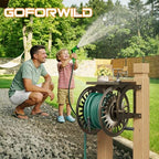 GOFORWILD Wall Mount Garden Hose Reel, Holds 200-Feet of 5/8-Inch Hose - Image 6