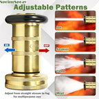 2 Inch Fire Hose Nozzle Brass NPSH/NPT Nozzles 108GPM 100PSI - Image 3