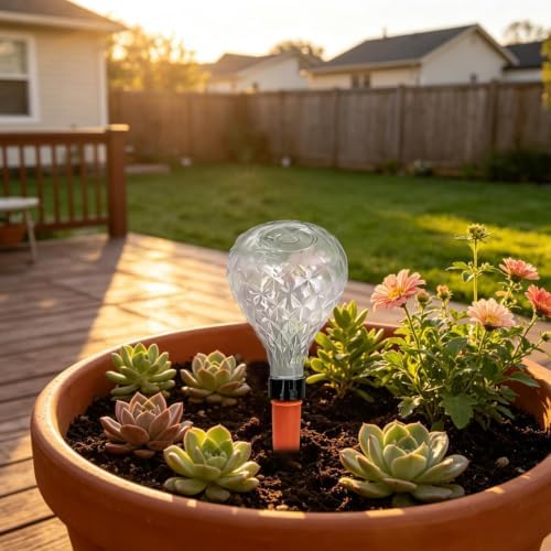 Plant Self Watering Globes, 4 Pieces Drip Automatic Irrigation Bulbs - Image 3