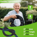Flexible Garden Hose 150 ft with 10 Function Nozzle, 2026 Kink Free Lightweight Water Hose 150ft, Solid Metal Fittings, High Density Outer Fabric, Enhanced Inner Core for Outdoor Watering, Car Washing - Image 3