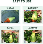 Soilagua 16 oz Drip Irrigation Stakes, Large Plant Watering Globes, Olla Pots Plant Watering Devices, Self Watering Planter Insert, Watering Spikes for Outdoor Indoor Everyday Vacation Use, 4-Pack - Image 4