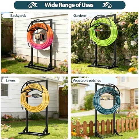 BOLITE Garden Hose Holder, Heavy Duty Freestanding Water Hose Holder, 150ft - Image 4