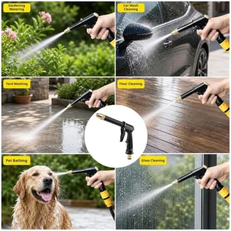 High Pressure Water Gun For Car Wash, Garden Watering, Floor Cleaning, Adjustable Nozzle Sprayer Washer Pipe Foam Tool Sprinkler(03) - Image 5