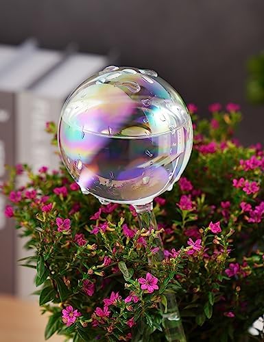 Tomorotec Glass Plant Watering Globes, Self Watering Spikes 3 Large+3 Small - Image 3