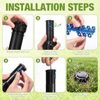 6 Pack Rotor Sprinkler Head Compatible with Rain Bird 5000 Series - Image 6