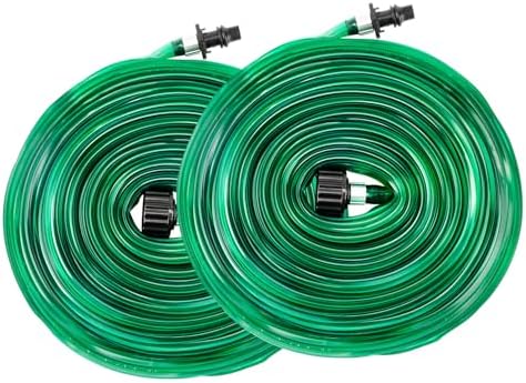 Garden Soaker Hose for Backyard: 1/2" Heavy Duty Watering Sprinkler - Efficient Irrigation Tubing for Outdoor Lawn Patio Farm (50ft x 2) by MYSHAKER+-+Your+Water+Goal