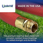 Underhill UltraMax Commercial Garden Water Hose, Heavy-Duty, Rubber, Flexible, Anti-Kink, 200 psi WP, 800 psi BP, H75-125R, ¾ Inch x 125 ft GHT, Red - Image 2