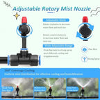 Plants Misting System for Irrigation with Adjustable Knob - Image 4