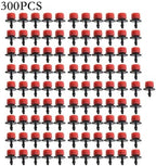 Adjustable Irrigation Drippers 100-1000pcs Water Dropper Adjustable Flow Head Drippers Portable Emitter Dripper Micro Drip Irrigation Sprinklers(300PCS) - Image 2