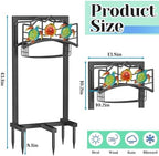 Garden Water Hose Holder 5 Spikes, Freestanding Hose Stand for Outside Yard - Image 2