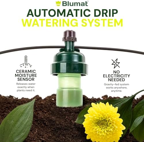 Blumat Irrigation System for 8 Plants w/Pressure Reducer | Automatic Drip Irrigation Kit | No Electricity, No Batteries Required | Garden, Patio, Hanging Baskets, Raised Bed, Greenhouse - Image 3