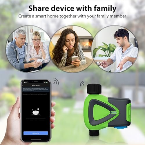 WiFi Sprinkler Timer for Garden Hose, No Hub Required, Smart Water Timer with Rain Delay, Auto & Manual Watering, Alexa & Google Home Compatible, Irrigation Controller for Lawn, Garden & Yard - Image 6
