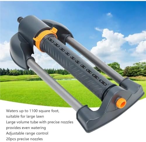1pc 20 Hole Nozzles MetalBase Lawn Rotating Oscillating Sprinkler Garden - Image 3