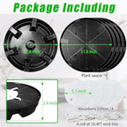 Self-Watering Fabric Pot Base for Indoor Plants, Auto Watering Saucers - Image 2