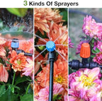 MIXC Greenhouse Micro Drip Irrigation Kit + MIXC Rechargeable 2-Zone Water Timer - Image 2